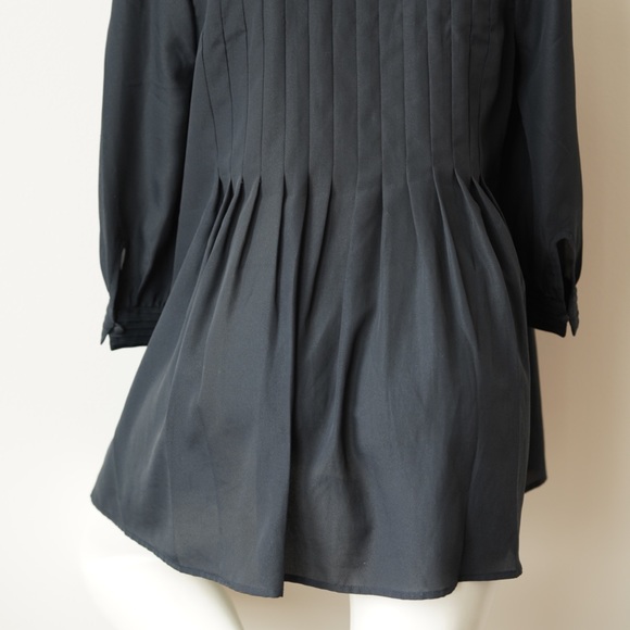 JOIE 3/4 Sleeve Peplum Blouse in Caviar - Size Medium - Picture 6 of 7